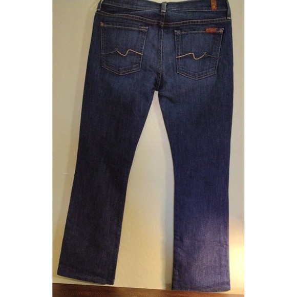 Ladies Seven 7 for All Mankind Boot cut Dark Blue Jeans Size 28 womens. - Picture 10 of 10